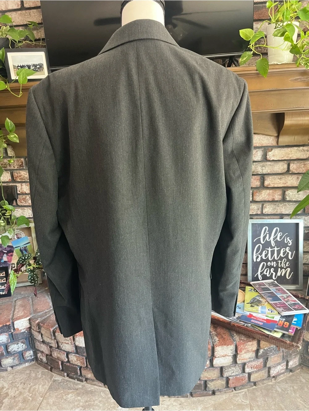 Classic Men’s Suit Blazer Jacket - Tailored Single-Breasted and Slacks